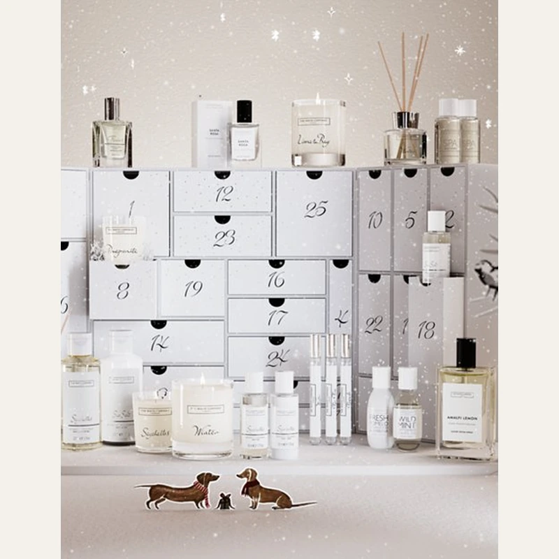 The White Company 2026 Advent Calendar with drawers, candles and fragrance