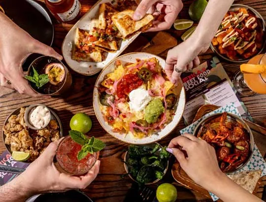 Latin American food at Las Iguanas, Bond Street Chelmsford