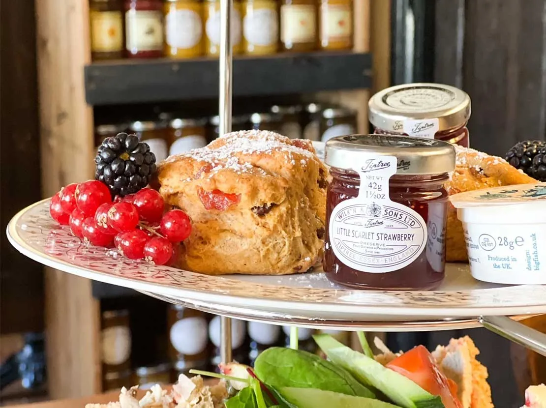 Three-tier afternoon tea at Tiptree Tea Room, Bond Street Chelmsford