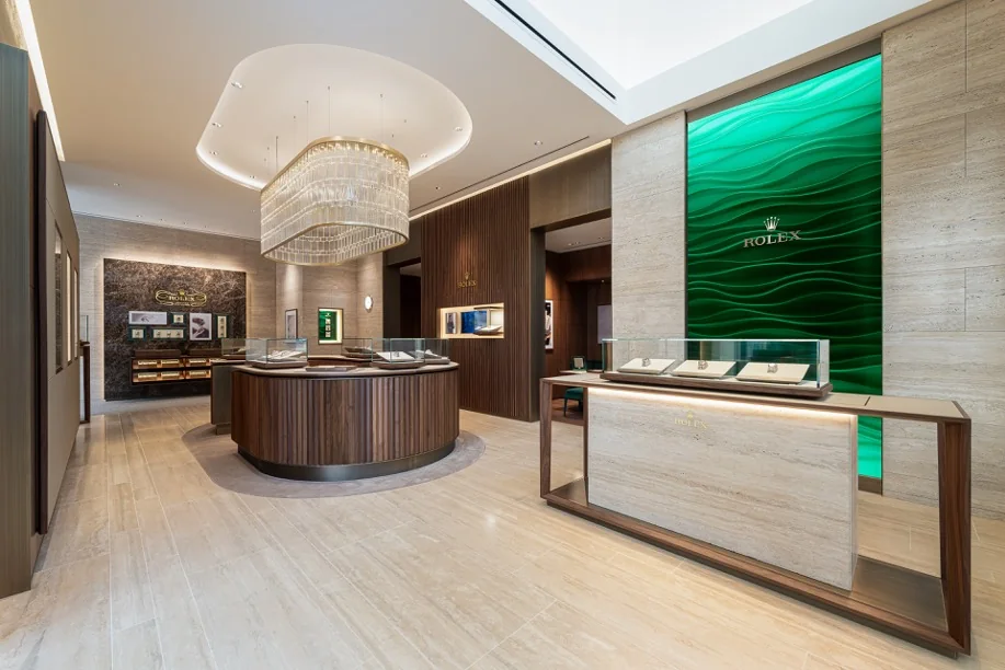 Inside the Rolex showroom at Goldsmiths Chelmsford